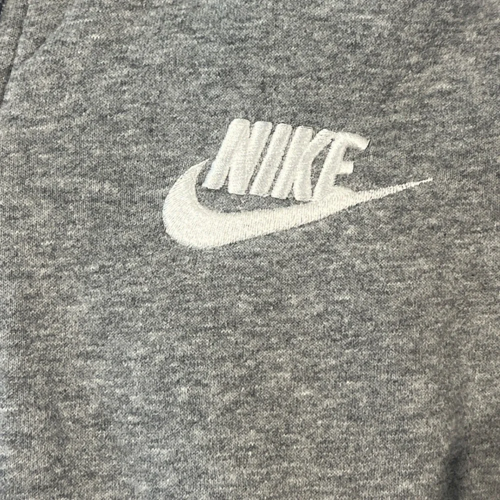 Nike Kids Heather Gray Full Zip Up Hooded Sweatshirt Boys Medium Loungewear